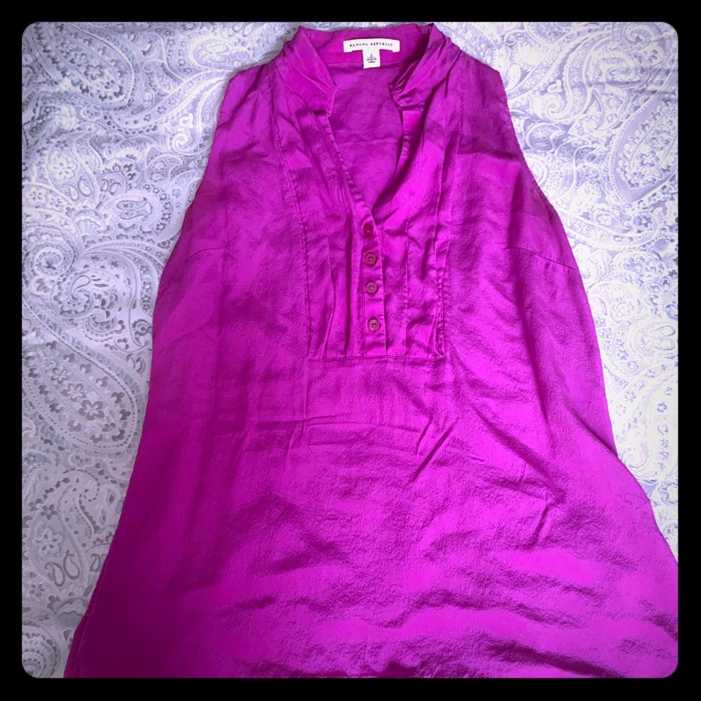 Banana republic purple top size 2